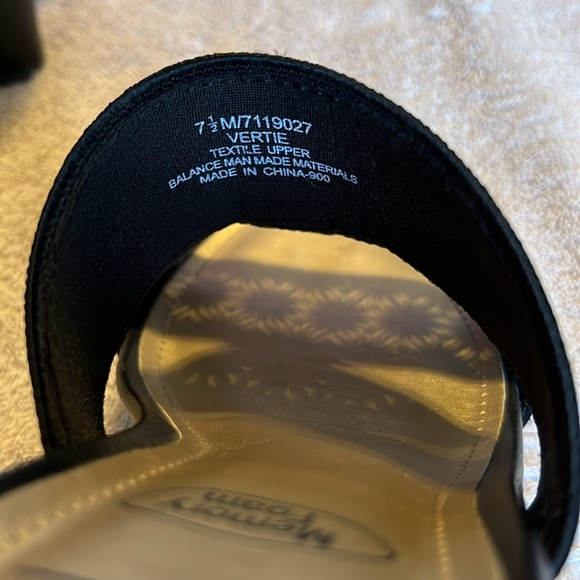 Excellent condition Impo memory foam slip on wedge shoes with rhinestones - Picture 7 of 11